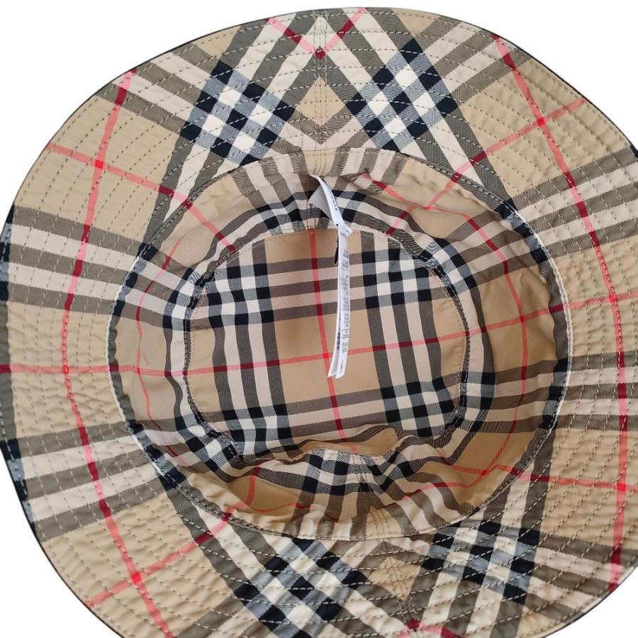 【ほぼ未使用】バーバリー ノバチェック バケットハット Lサイズ BURBERRY（バーバリー） 美品 ノバチェック柄 バケットハット 帽子