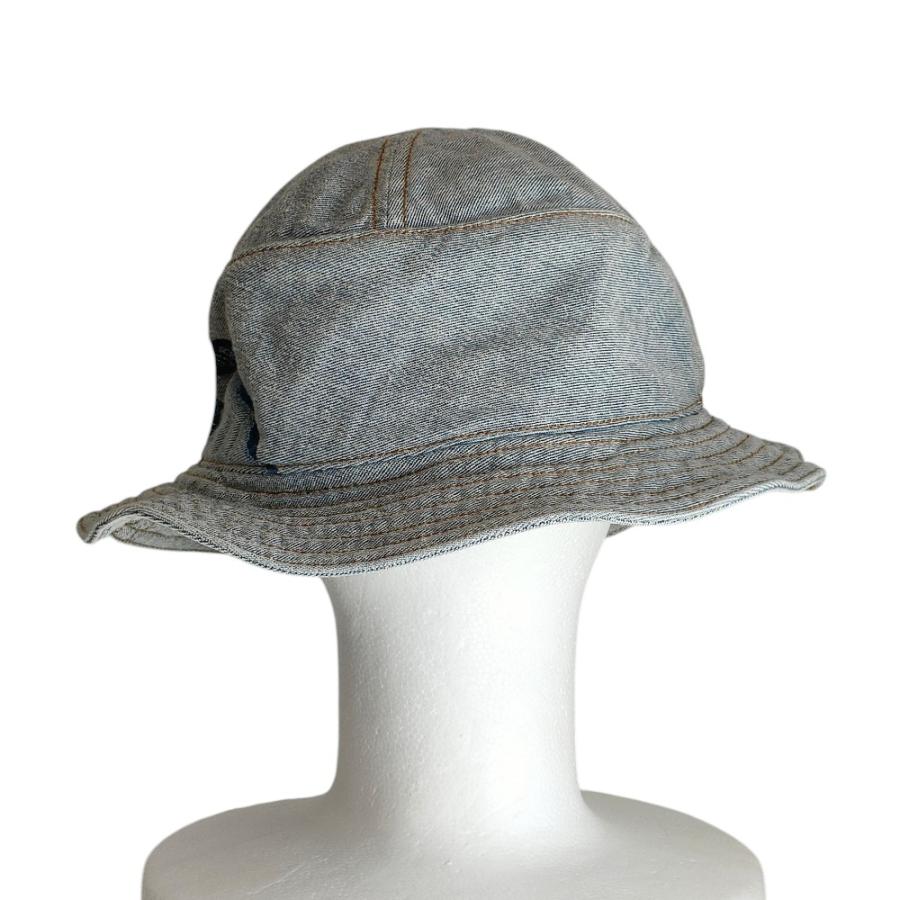 BURBERRY（バーバリー） 美品 デニム ステッチ バケットハット 帽子
