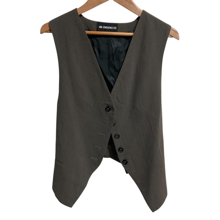 ANN DEMEULEMEESTER 本人デザイン期 ベスト 黒 ブラック Ann Demeulemeester - ANN DEMEULEMEESTER 本人デザイン期 ベスト 黒