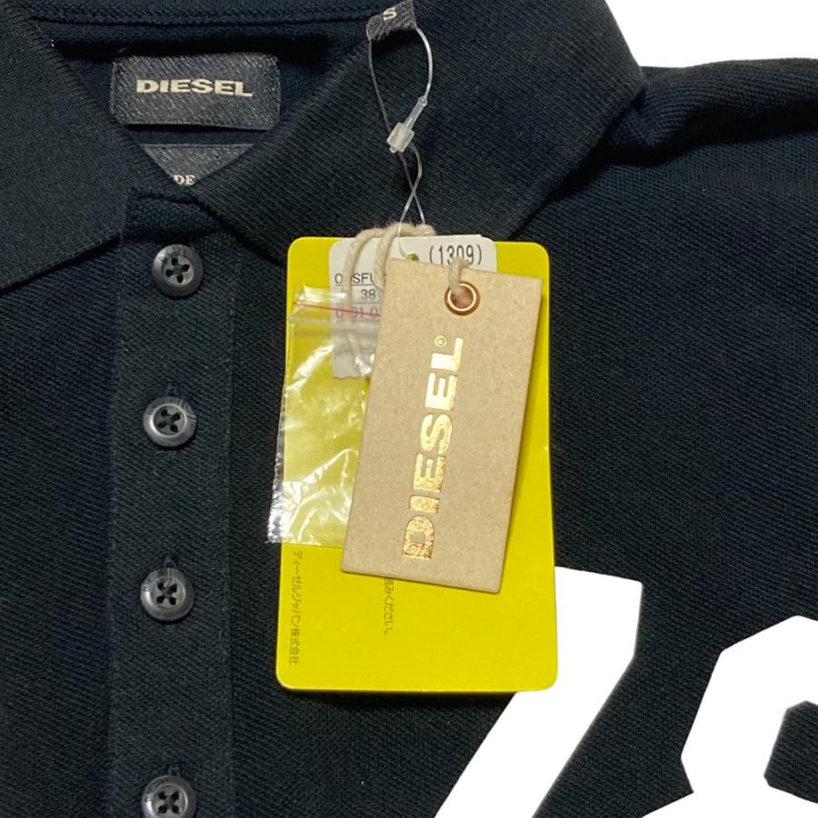 DIESEL（ディーゼル） 未使用 レイヤードポロシャツ S ブラック 