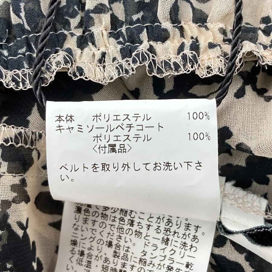 ANAYI（アナイ） 未使用 モノトーンシルエットプリントワンピース