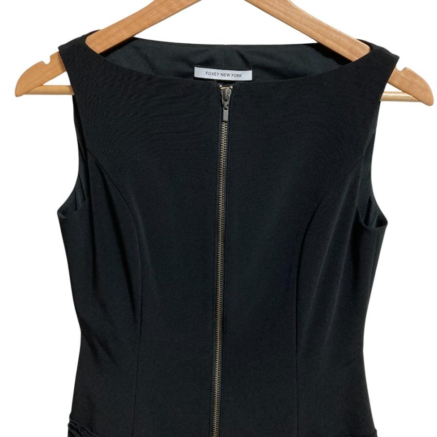美品 FOXEY NEW YORK フォクシーニューヨーク フロントジップ