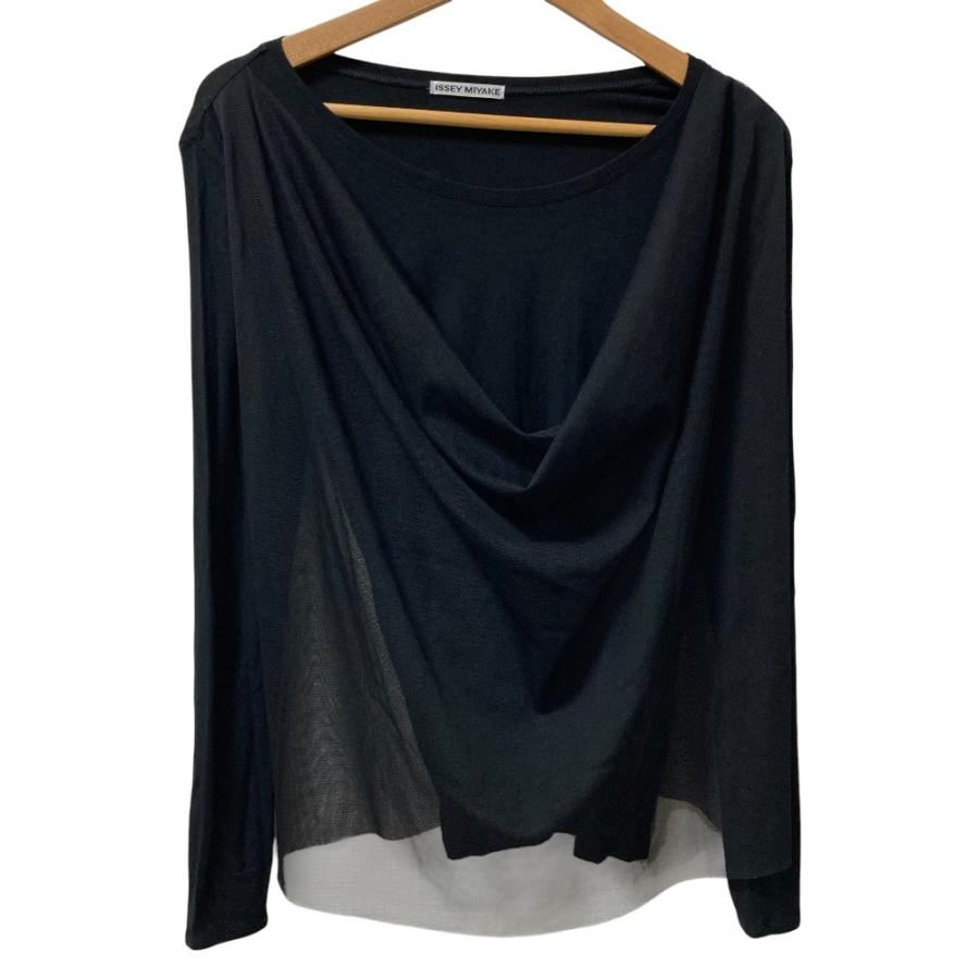ISSEY MIYAKE（イッセイミヤケ） 美品 ドレープ チュール 長袖