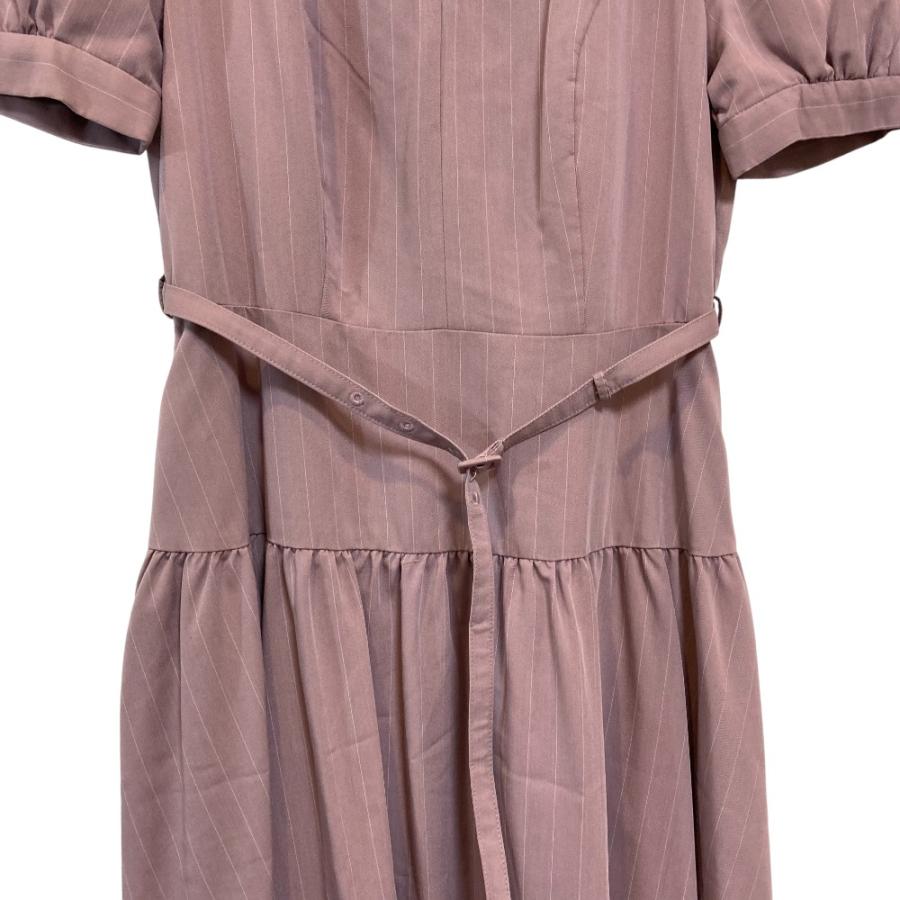 ワンピース herlipto Pin-Stripe Belted Flared Dress 新品同様 25AW Herlipto ハーリップトゥ Pin-Stripe Belted Flared