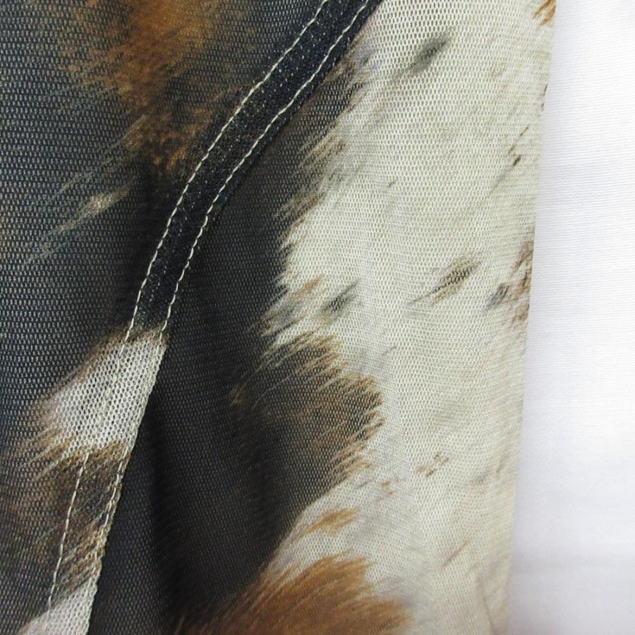 Prank Project COWプリントラップスリムフレアパンツ　38 牛柄 PRANK PROJECT（プランクプロジェクト） 未使用 COW Printed Wrap Slim