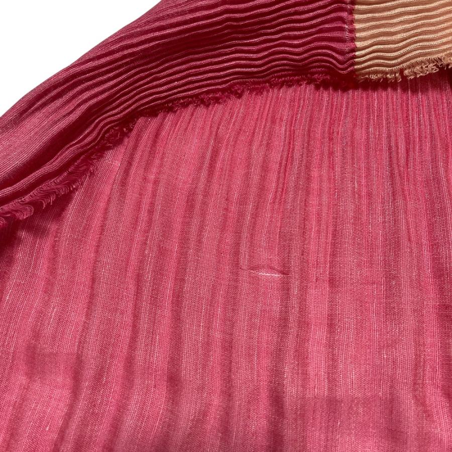 ISSEY MIYAKE（イッセイミヤケ） 良品 プリーツ バイカラー ストール