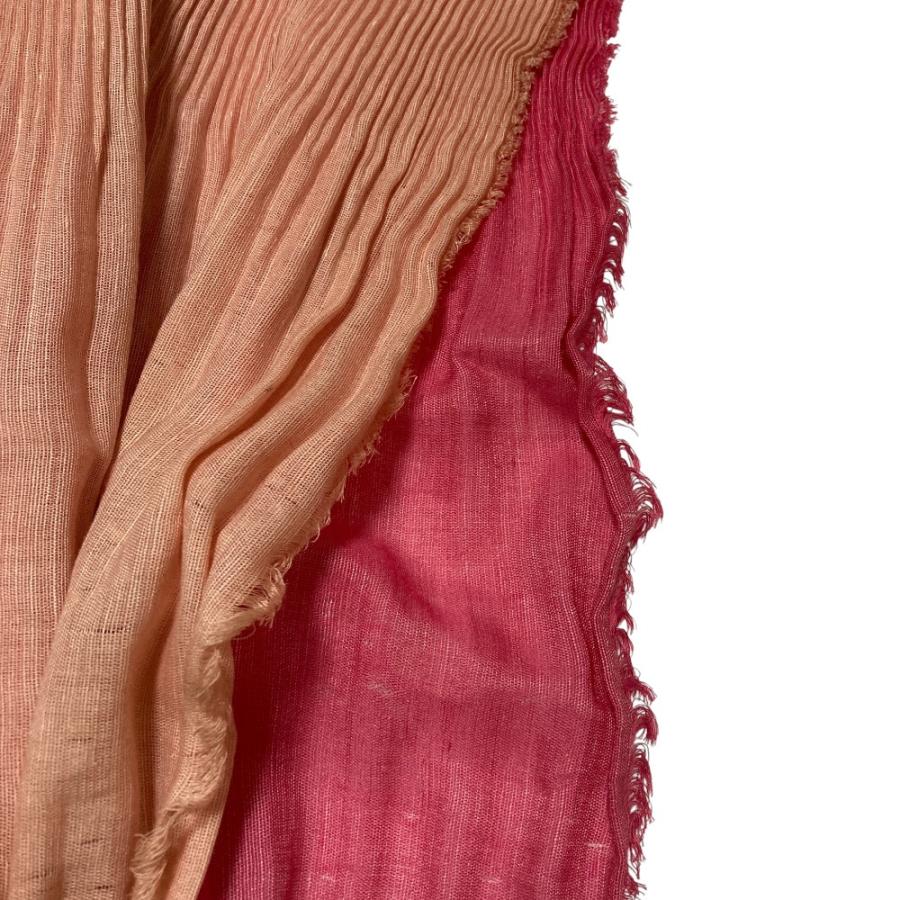 ISSEY MIYAKE（イッセイミヤケ） 良品 プリーツ バイカラー ストール