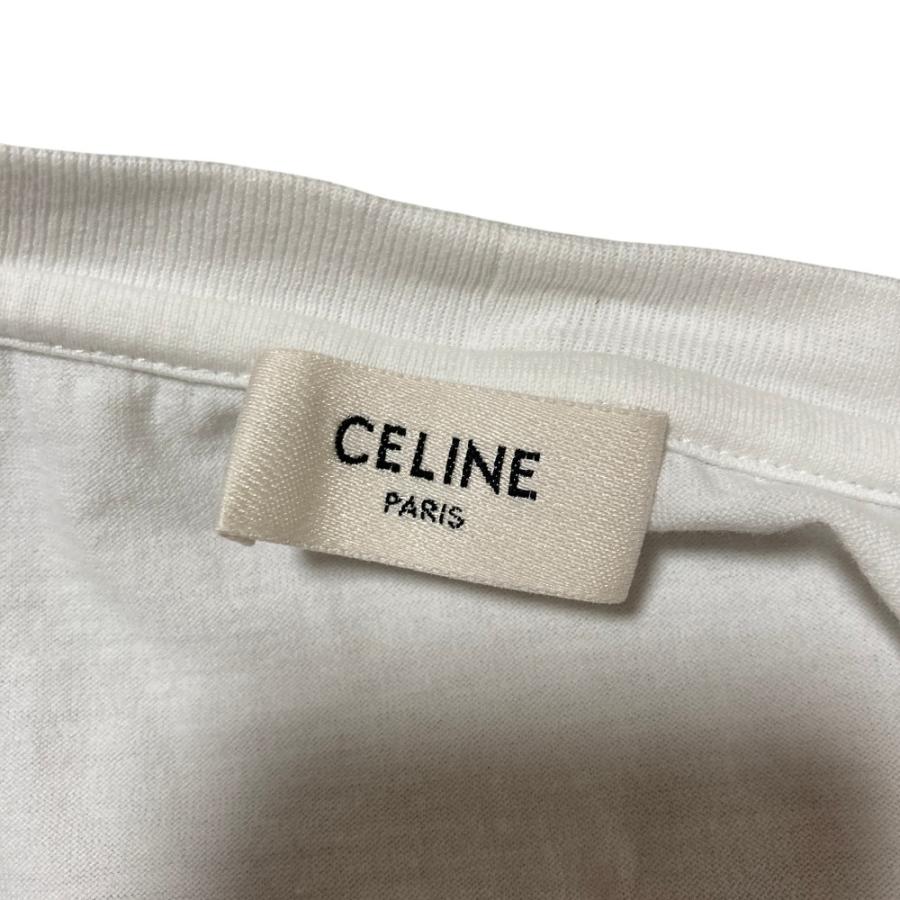 CELINE（セリーヌ） 美品 ロゴ チェーン刺繍 半袖 Tシャツ カットソー