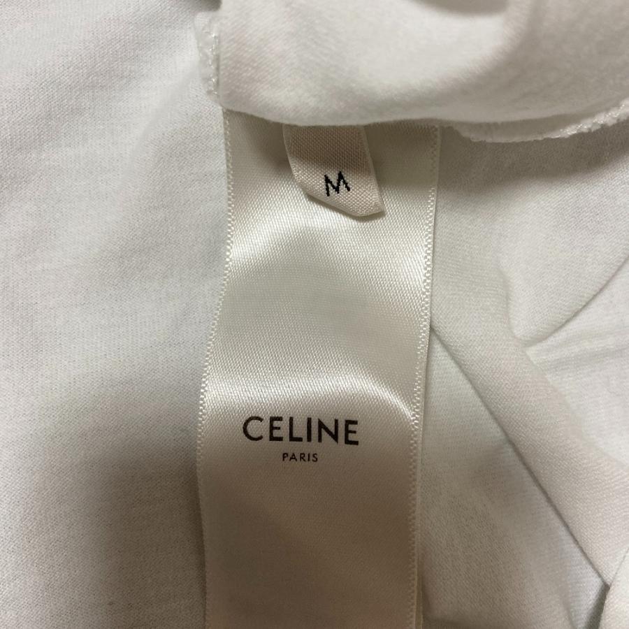 CELINE（セリーヌ） 美品 ロゴ チェーン刺繍 半袖 Tシャツ カットソー