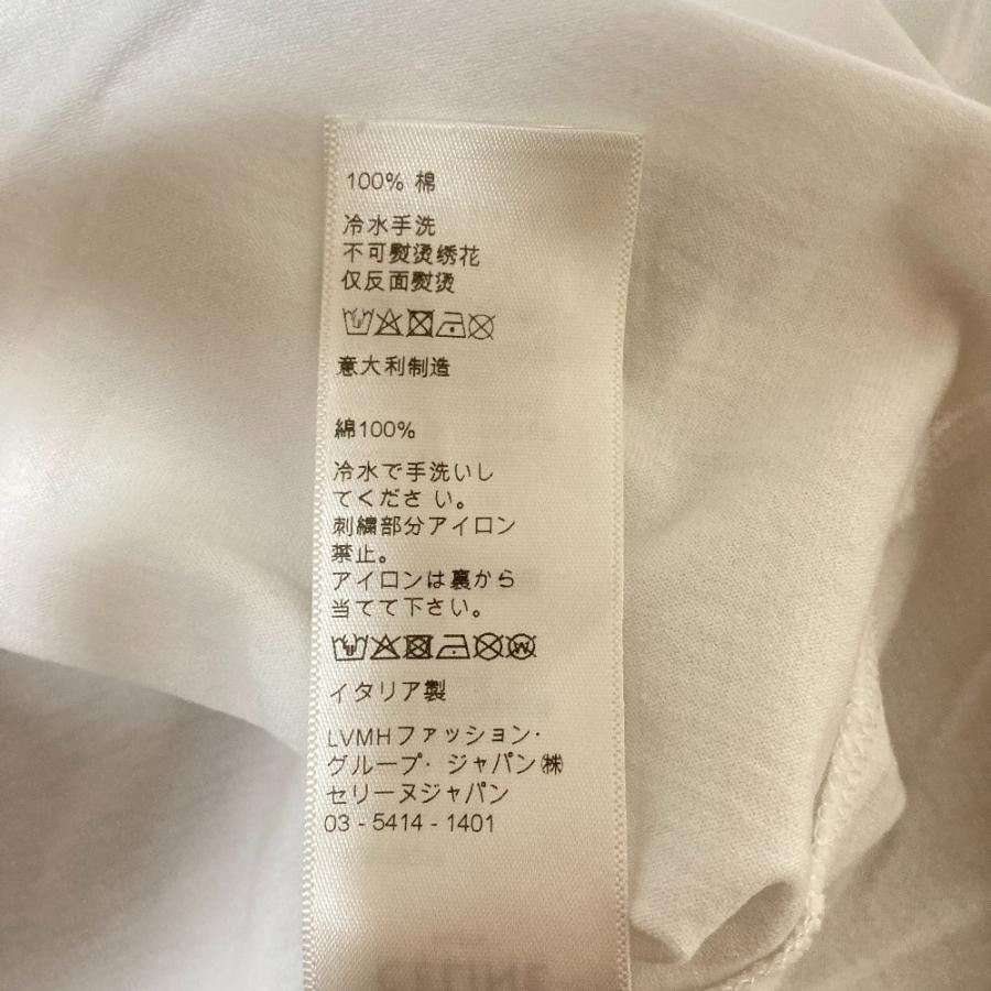 CELINE（セリーヌ） 美品 ロゴ チェーン刺繍 半袖 Tシャツ カットソー