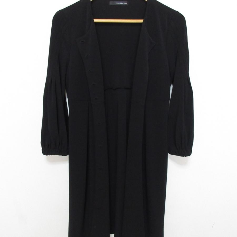 フォクシー ワンピース Lgénde FOXEY NEW YORK 美品 フォクシーニューヨーク ストレッチ 長袖 ひざ丈