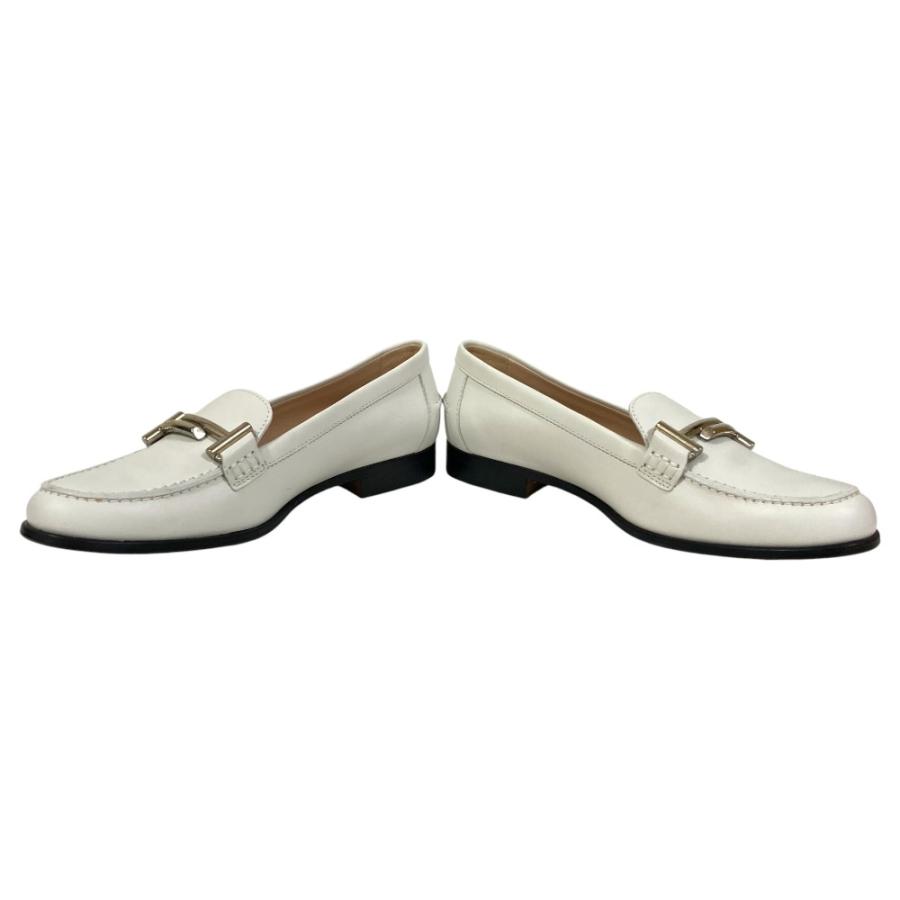 【新品未使用】TOD'SトッズダブルTローファー38サイズ 未使用 TOD'S トッズ ダブルT レザー ローファー サイズ38.5 約25.5cm