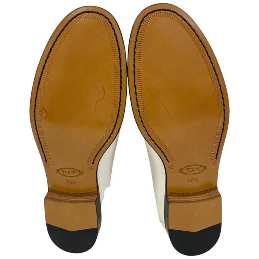 未使用 TOD'S トッズ ダブルT レザー ローファー サイズ38.5 約25.5cm
