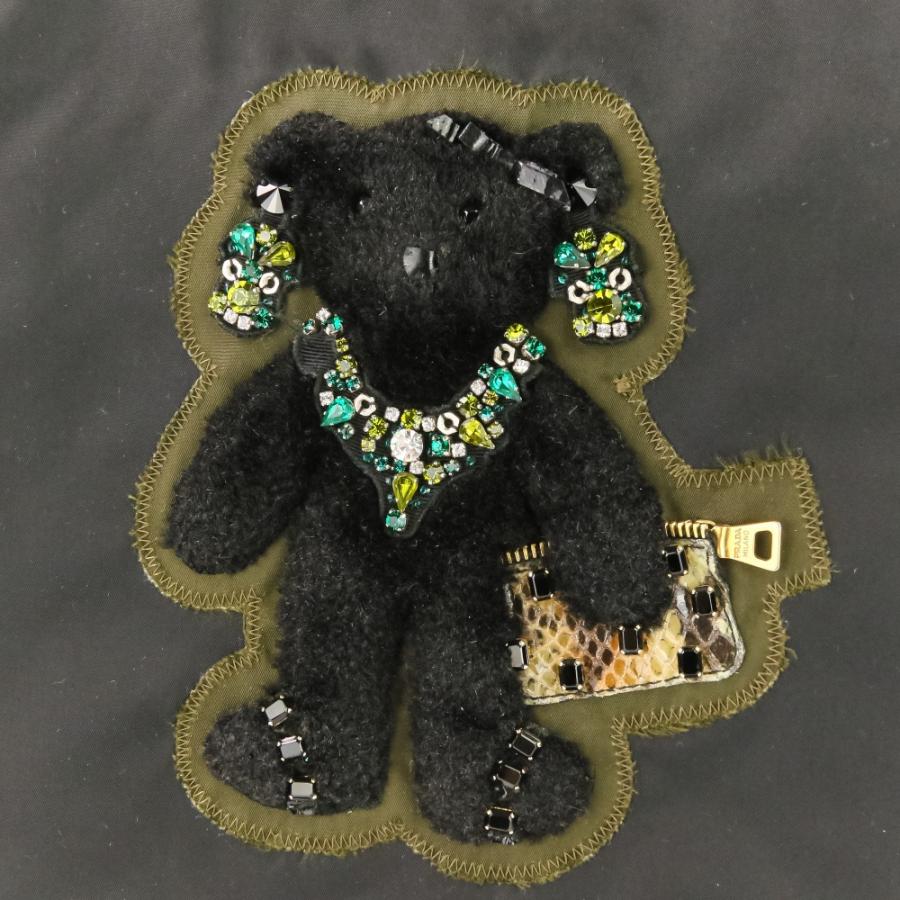 PRADA（プラダ） 良品 ビジュー テディベア ナイロン トートバッグ 
