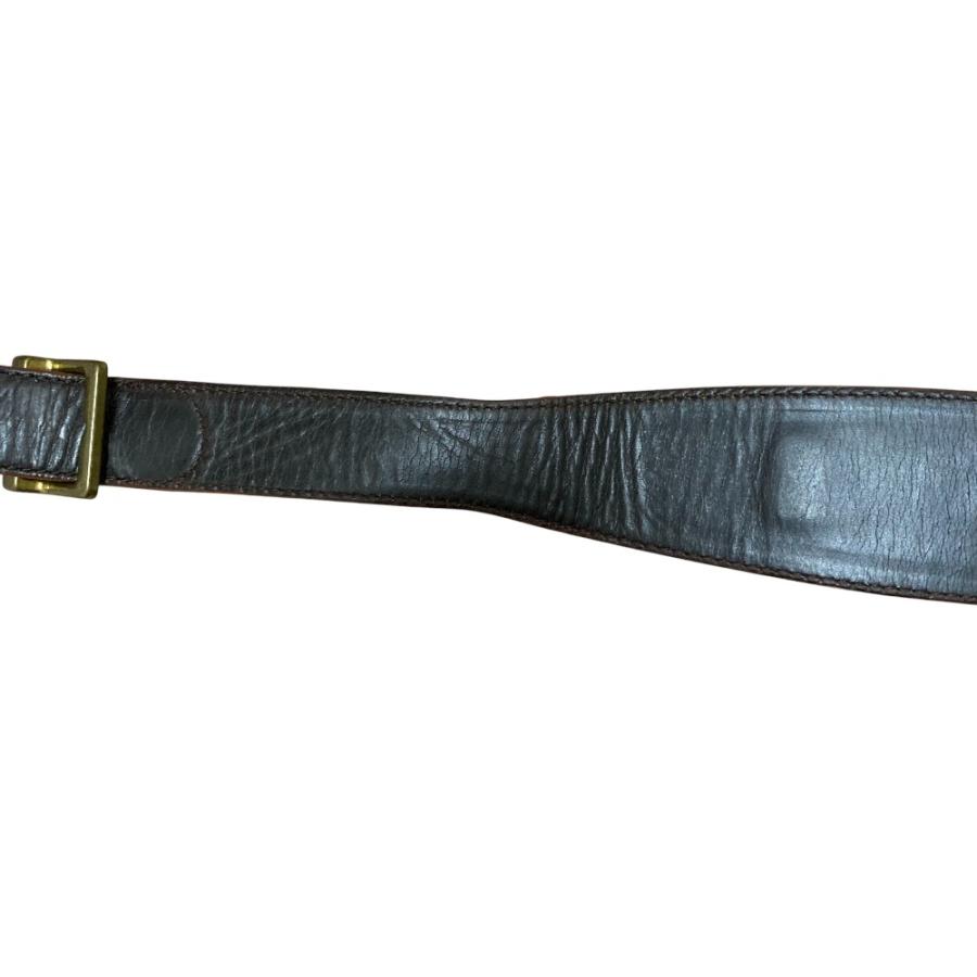 LOEWE（ロエベ） 良品 ダブルメタル バックル レザーベルト 80/32