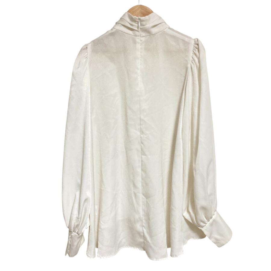 良品 Audire アウディーレ drape blouse ハイネック ドレープブラウス 