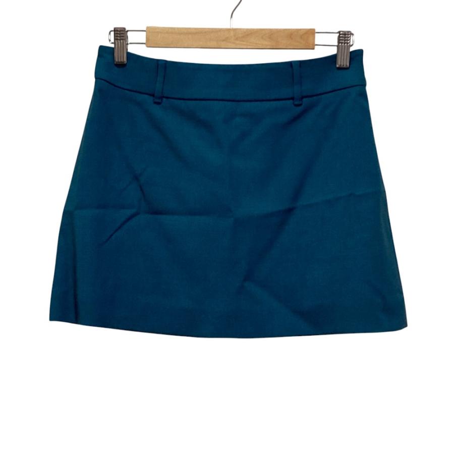 miu miu（ミュウミュウ） 未使用 ミニスカート 38 ブルー レディース