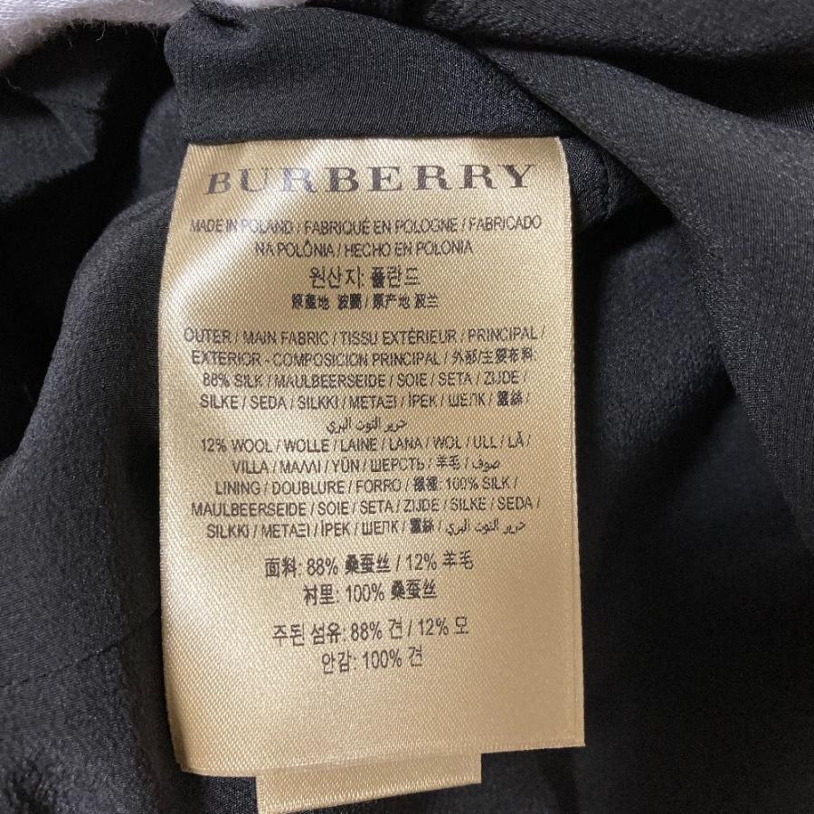 BURBERRY（バーバリー） 美品 シルク×ウール ショートスリーブ フレア