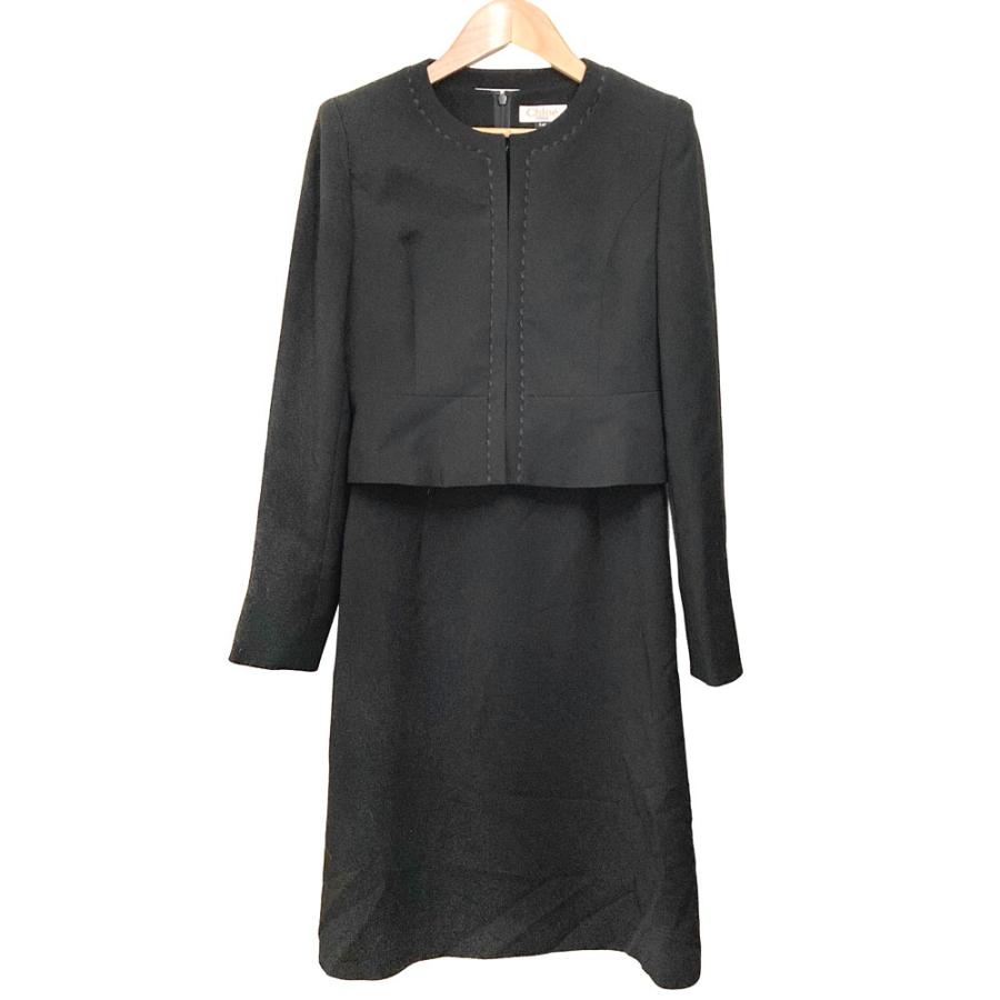 Chloe（クロエ） 美品 フォーマル ノーカラージャケット ワンピース