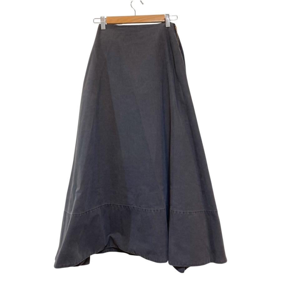 美品 MADISON BLUE マディソンブルー BACK SATIN MAXI FLARE SKIRT