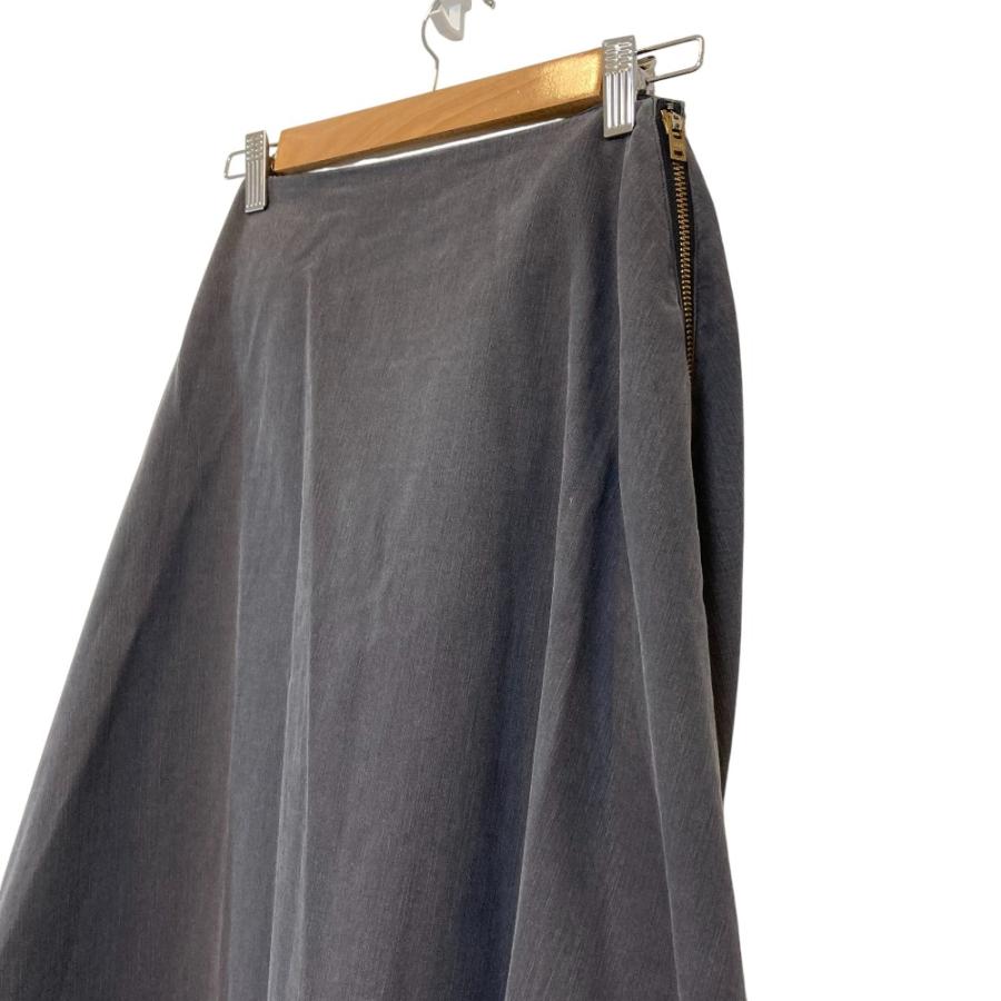 美品 MADISON BLUE マディソンブルー BACK SATIN MAXI FLARE SKIRT