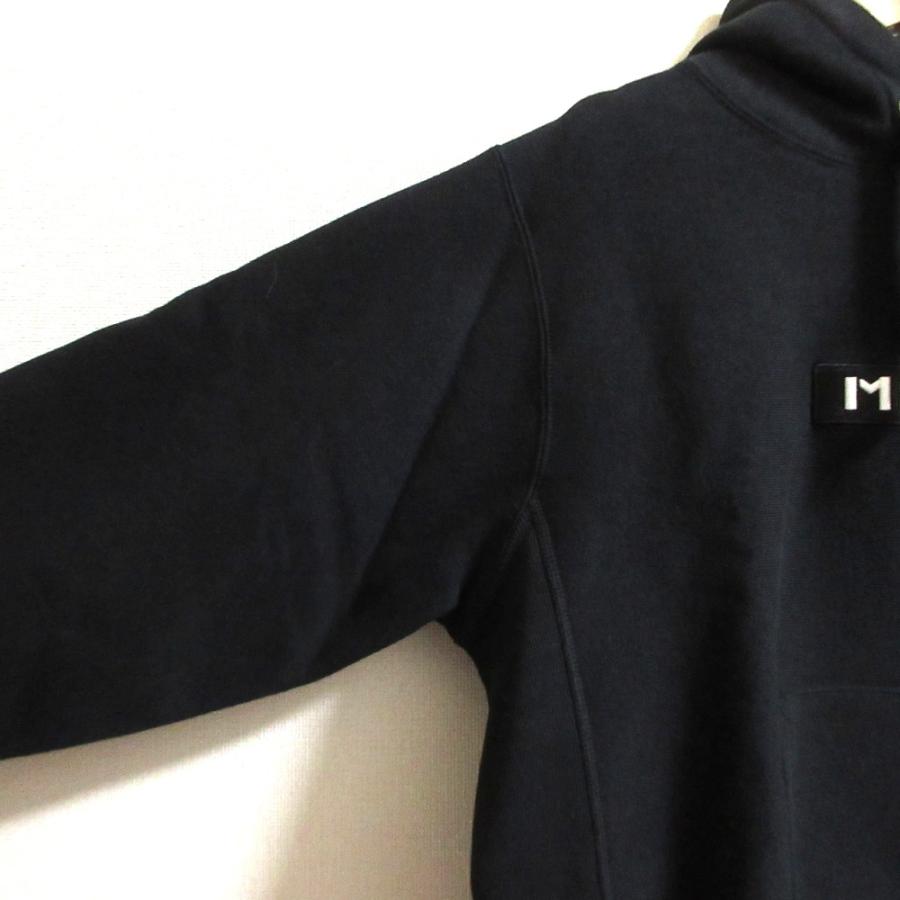 美品 MILKFED ミルクフェド チャンピオン 別注 BAR SWEAT HOODIE リバースウィーブ スウェット フーディ パーカー サイズS ブラック レディース 古着 中古 USED MILKFED.（ミルクフェド） 美品 MILKFED チャンピオン 別注 BAR SWEAT