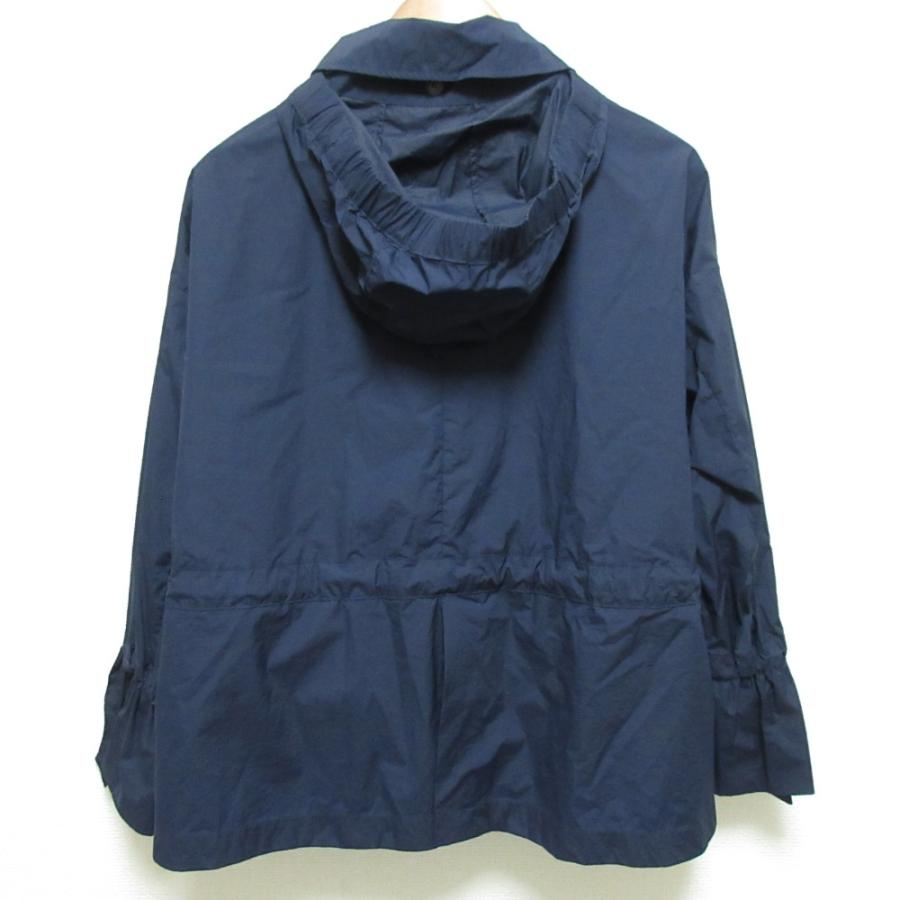 Herno ネイビーナイロンジャケット HERNO（ヘルノ） 美品 GLOBE フーディー ナイロンジャケット サイズ40