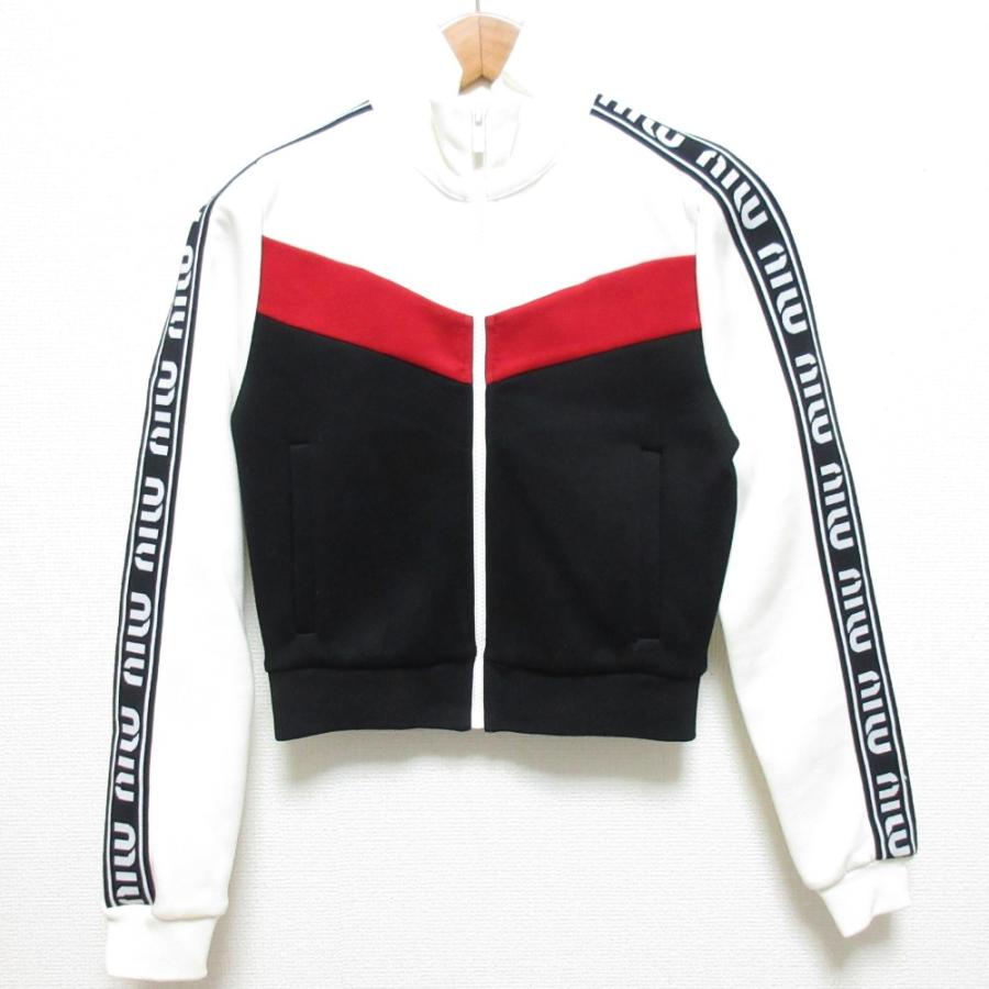 miu miu（ミュウミュウ） 良品 クロップド トラックジャケット MJL638