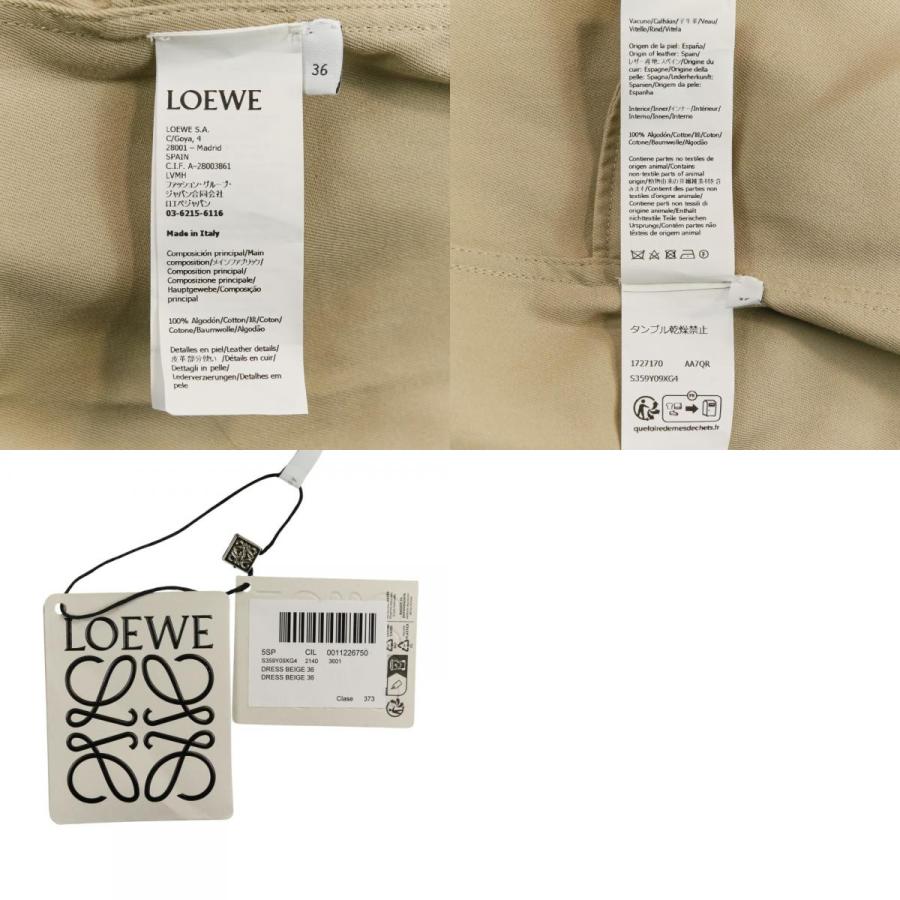 LOEWE（ロエベ） 未使用 コットンツイル シャツ ドレス ワンピース