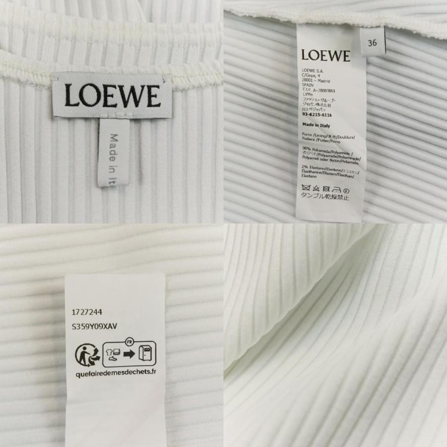 LOEWE（ロエベ） 美品 アナグラム コットン ノースリーブワンピース