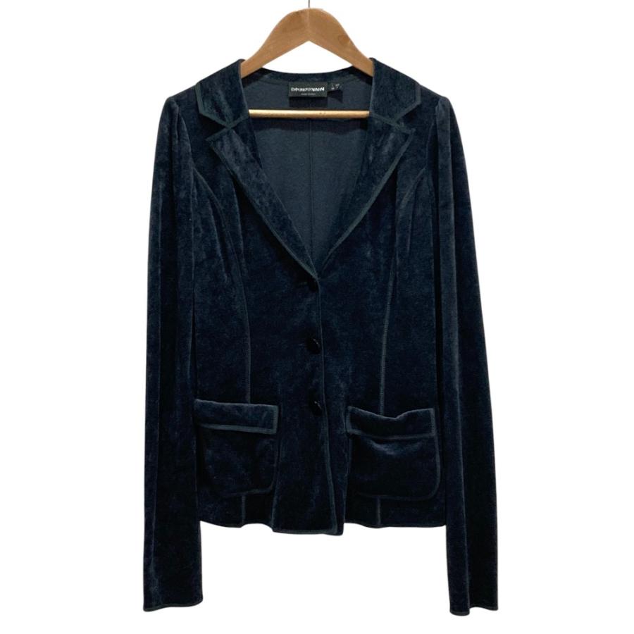 EMPORIO ARMANI 良品 エンポリオアルマーニ ベロア 3Bテーラード 