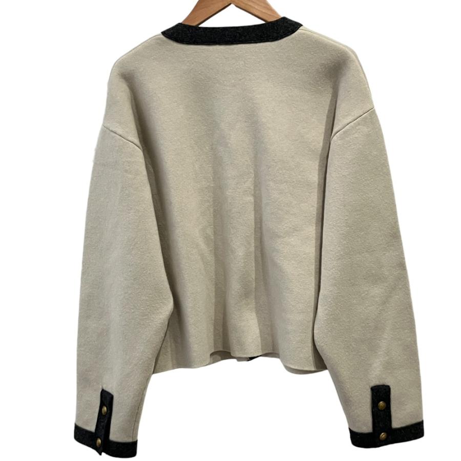 良品 25AW Mila Owen ミラオーウェン フェイス金釦カーデ ニット カーディガン 0 アイボリー レディース 古着 中古 USED Mila Owen（ミラオーウェン） 良品 25AW Mila Owen フェイス金釦カーデ