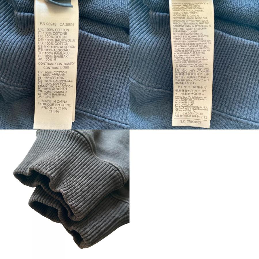 良品 DIESEL ディーゼル デニムトリム ジップアップ スウェットパーカー S ブラック レディース 古着 中古 USED DIESEL（ディーゼル） 良品 デニムトリム ジップアップ スウェット