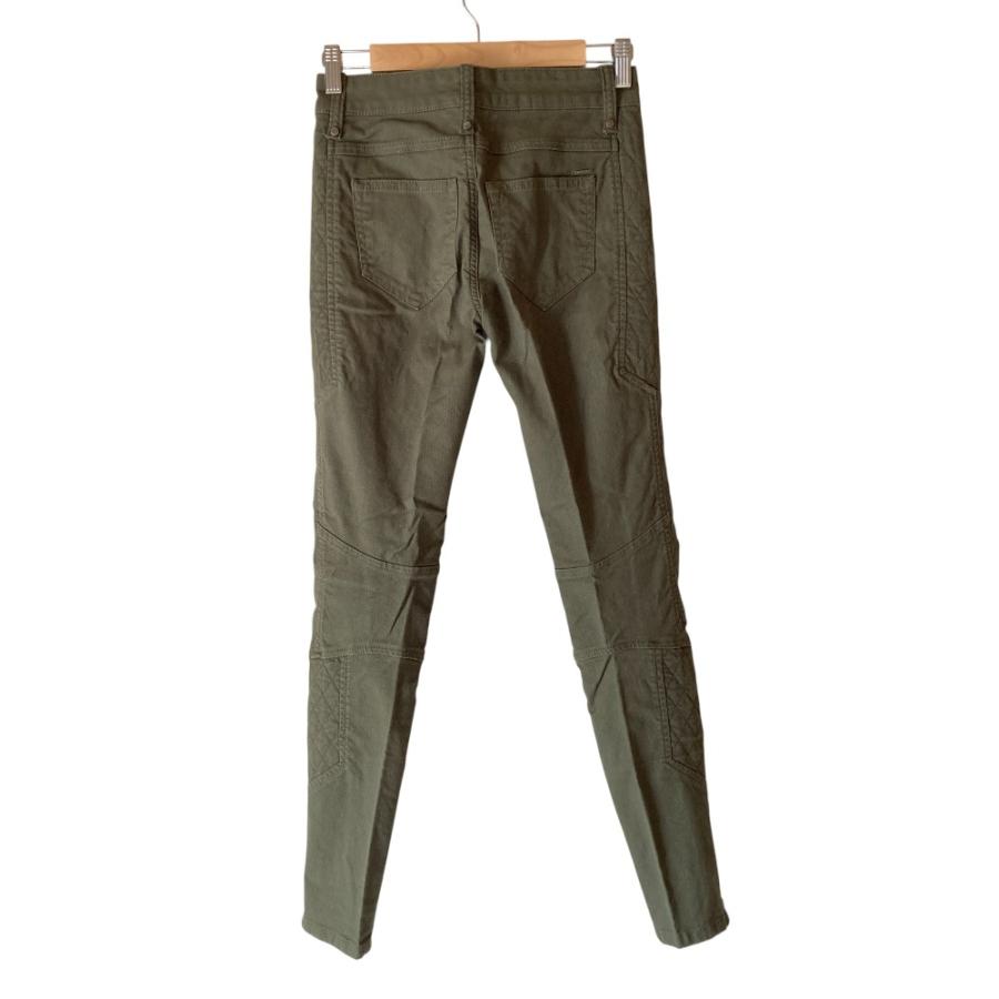 DIESEL（ディーゼル） 美品 ストレッチ バイカーパンツ 24 グリーン 