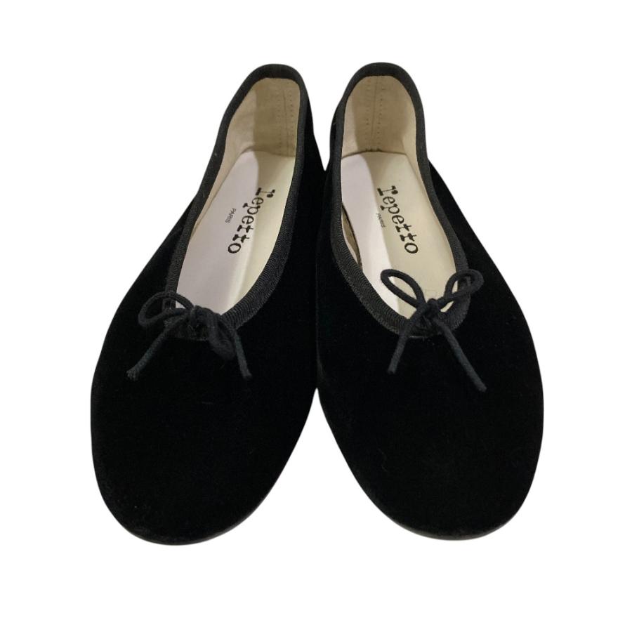 美品 repetto レペット Lilouh バレエ フラットシューズ ベロア F34 22.0cm相当 ブラック レディース 古着 中古 USED repetto（レペット） 美品 Lilouh バレエ フラットシューズ ベロア F34