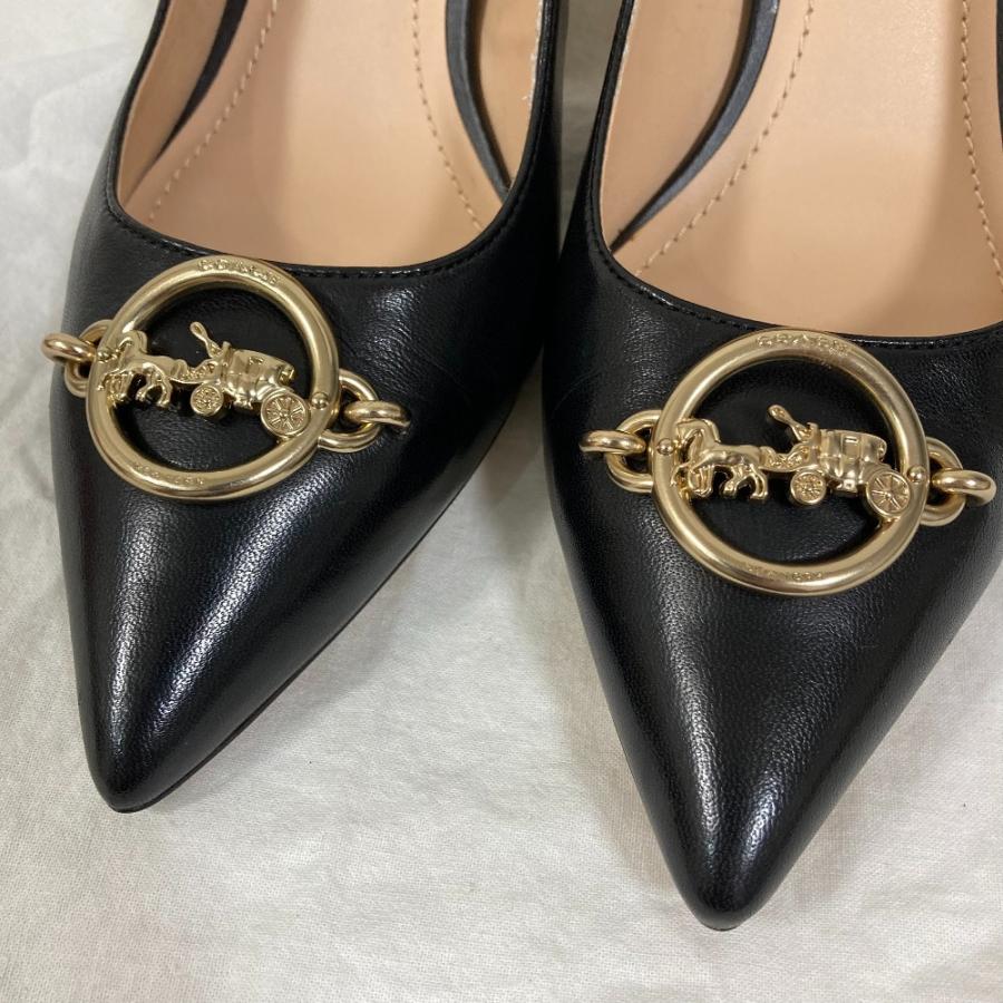 COACH（コーチ） 美品 ODETTE 60 ポインテッドトゥパンプス 6C 約23cm 