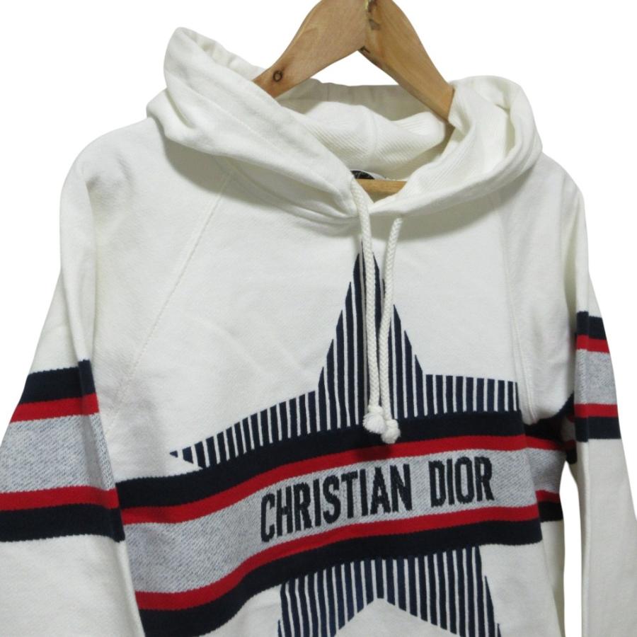良品 Christian Dior クリスチャンディオール DIOR ALPSコレクション パーカー カットソー 143S20A4005 XS ホワイト レディース 古着 中古の画像