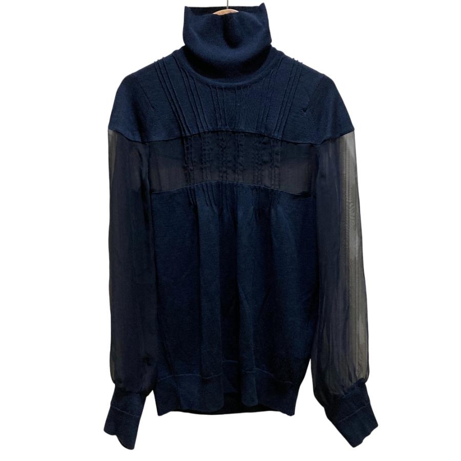 コラボ✨希少✨sacai × John Smedley ニット セーター 黒 sacai（サカイ） 美品 sacai JOHN SMEDLEY ジョンスメドレー コラボ