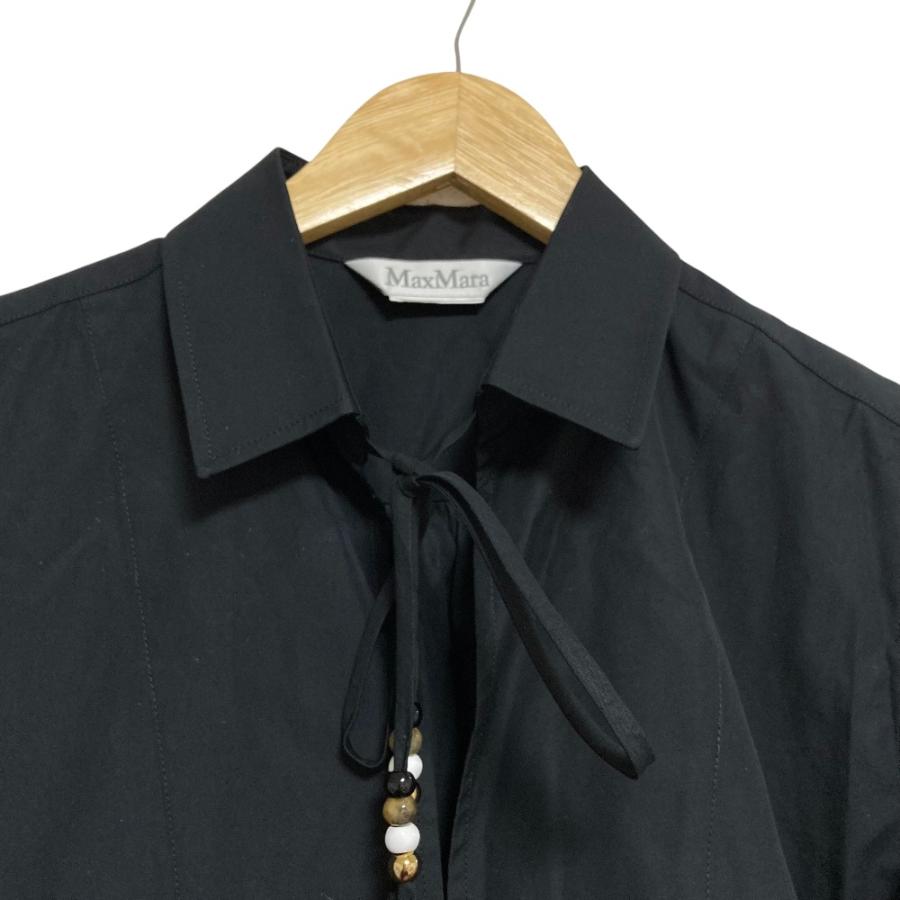 Max Mara（マックスマーラ） 美品 バックギャザー タフタシャツ 