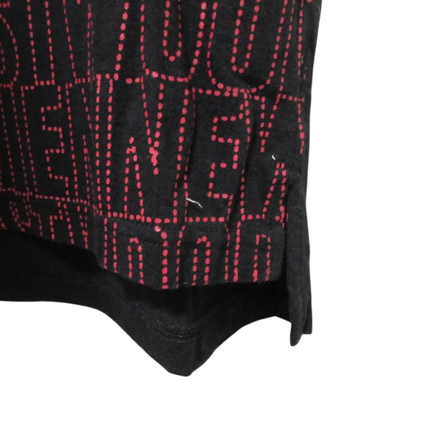 美品 Vivienne Westwood ヴィヴィアンウエストウッド ペンキ ロゴプリント 長袖 ストレッチカットソー Tシャツ M ブラック レッド レディース 古着 中古 USED Vivienne Westwood（ヴィヴィアンウエストウッド） 美品 ペンキ ロゴ