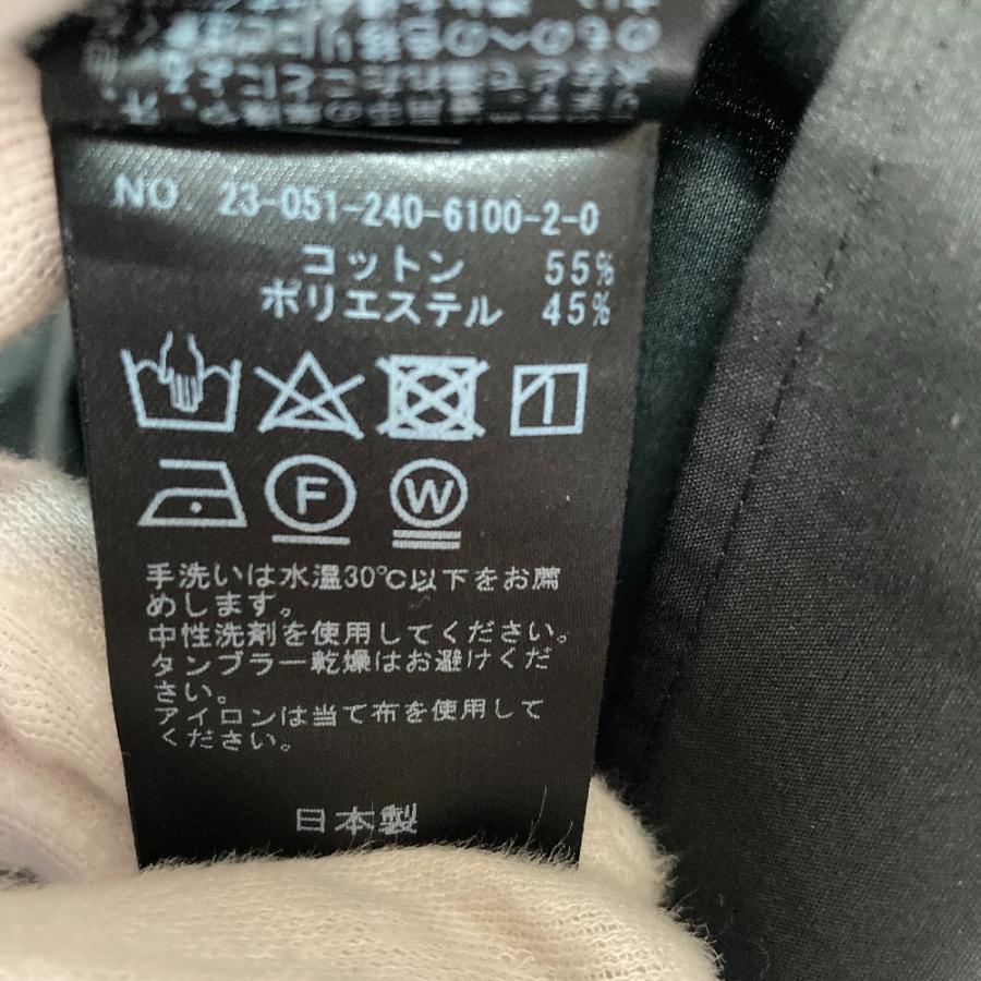NOBLE（ノーブル） 美品 23SS NOBLE ビッグカラーブラウス ブラック