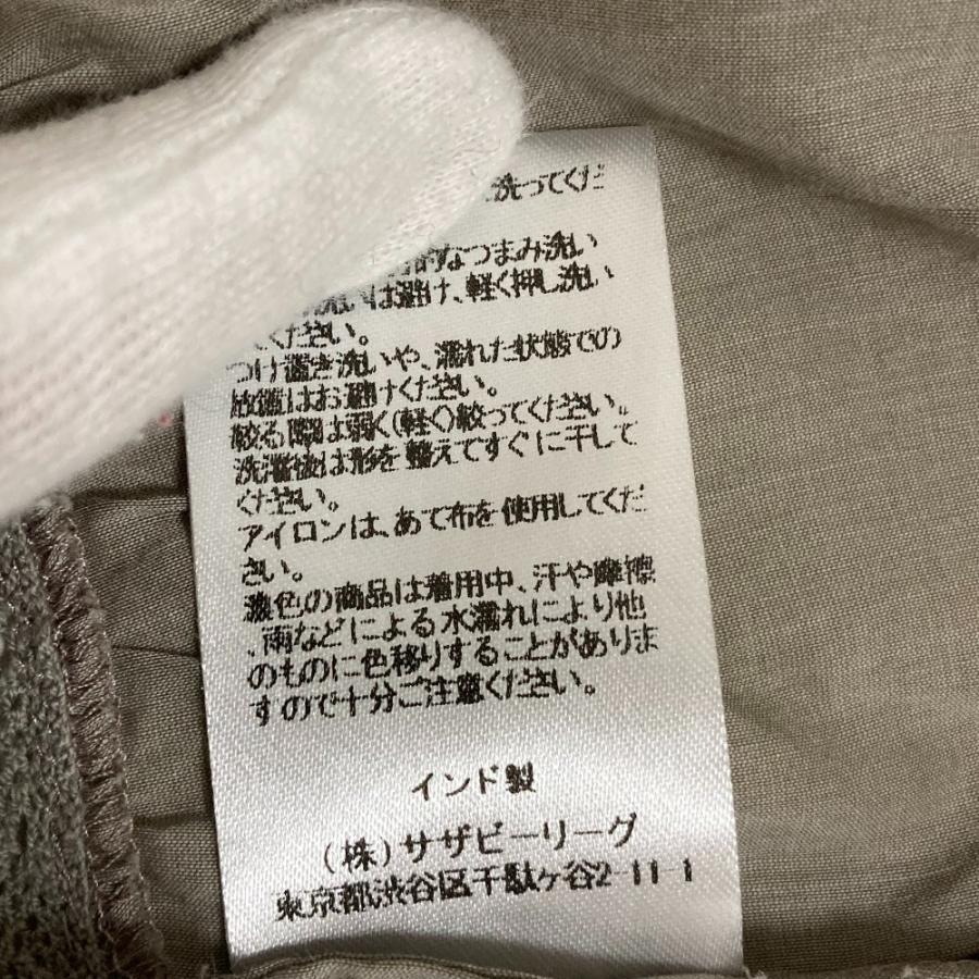 美品 Merlette マーレット MAIDA レーストリム ティアード ロングワンピース ドレス サイズXS グレー レディース 古着 中古_5