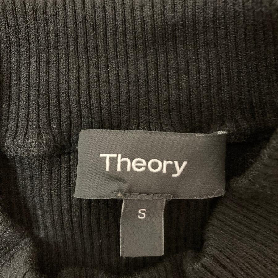 theory（セオリー） 美品 リブニット ロングワンピース S ブラック 