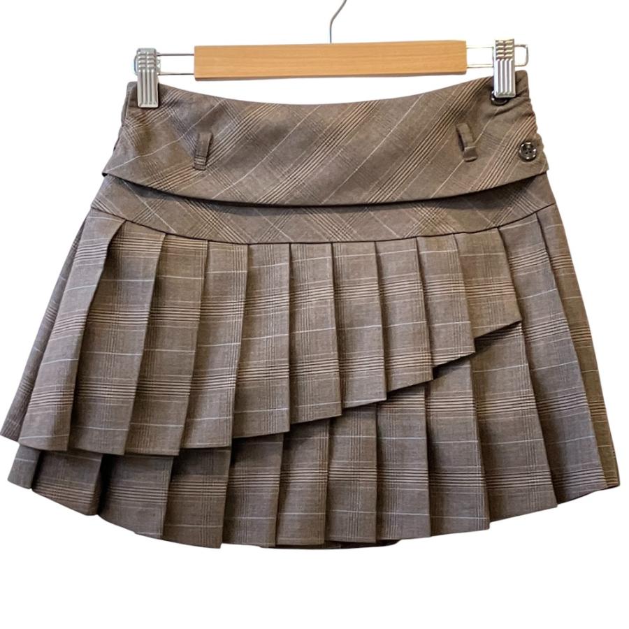 スカート ANDMARY Holly mini skirt brown M 美品 andmary アンドマリー Holly mini skirt ミニスカート キュロット