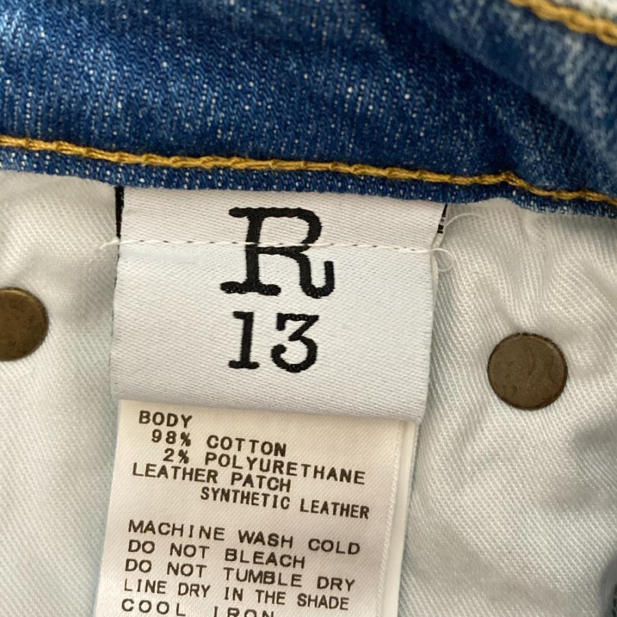 R13（アールサーティーン） 美品 キックフィット デニム パンツ