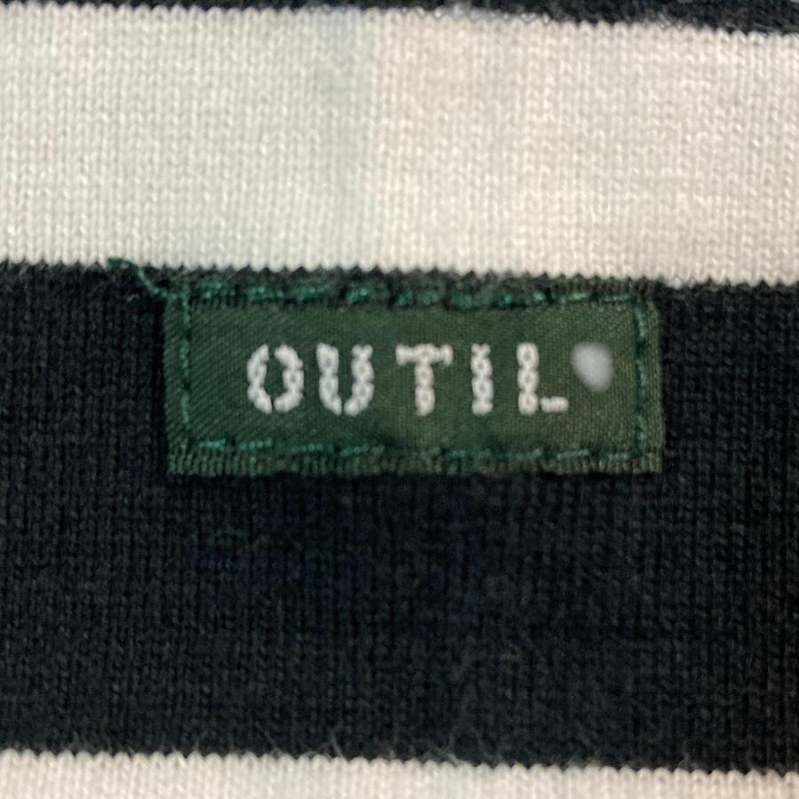 OUTIL 美品 ウティ タートルネック ボーダー バスクシャツ カットソー