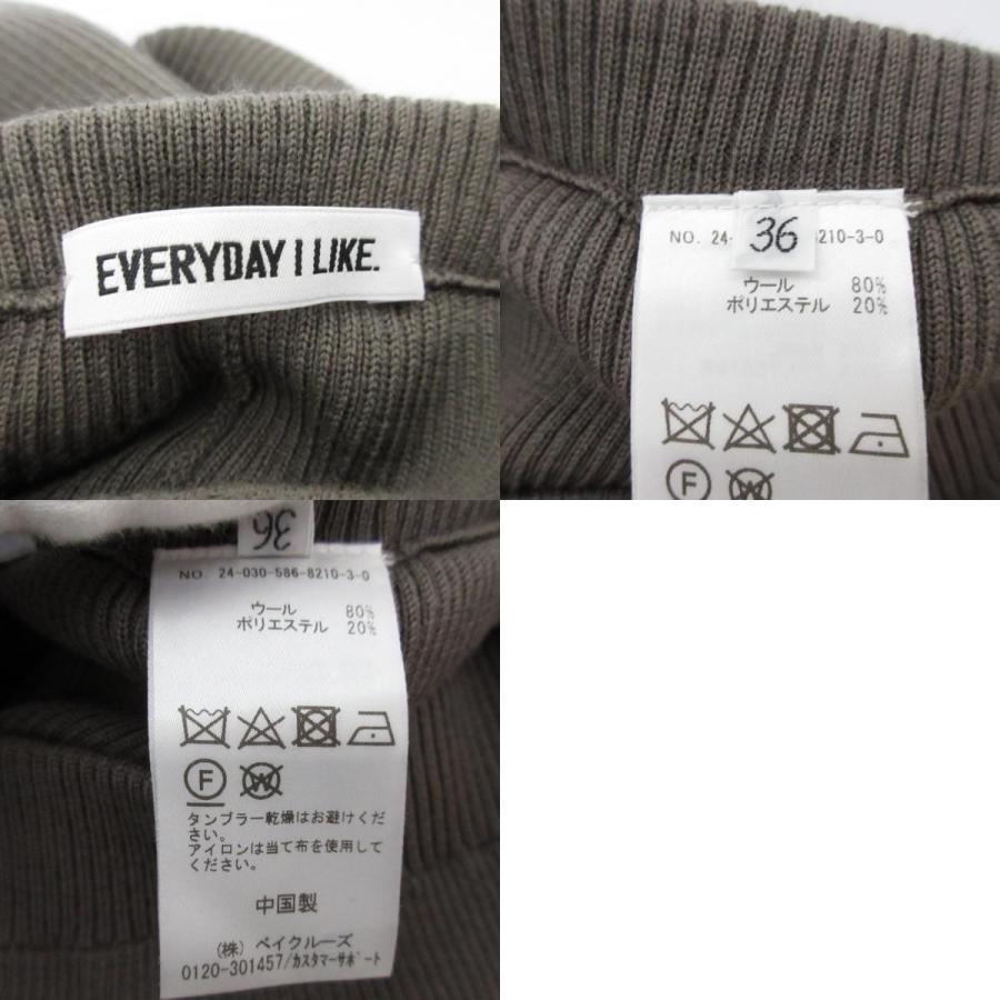 新品未使用／EVERYDAY I LIKE. エブリデイアイライク　リブスカート EVERYDAY I LIKE. 美品 24AW EVERYDAY I LIKE エブリデイアイライク