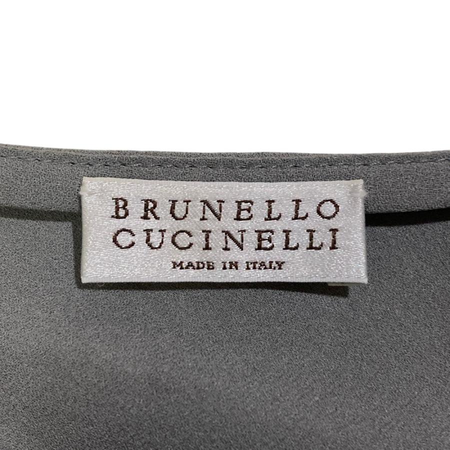 BRUNELLO CUCINELLI☆美品☆ BRUNELLO CUCINELLI（ブルネロクチネリ） 美品 アシンメトリー シルク
