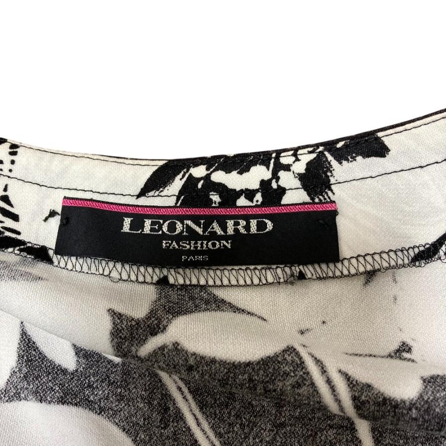 LEONARD（レオナール） 美品 カンカン フラワープリント カーディガン
