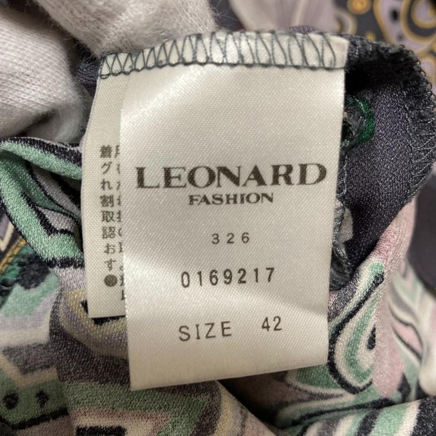 LEONARD（レオナール） 良品 カンカン ペイズリー ミニワンピース
